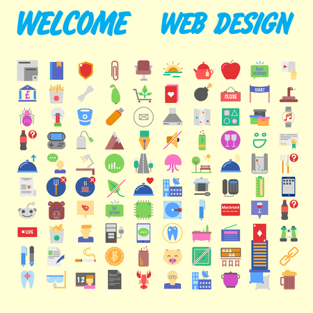 Trendy flat line icon pack for designers and developers. Icons for social media, social network, communication, digital marketing, for websites and mobile websites and apps. Vector illustrationのイラスト素材