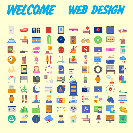 Cartoon colorful fluffy balls characters. Vector furry emoji set. Isolated icons on the background. Vector illustrationのイラスト素材