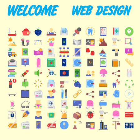 Cartoon colorful fluffy balls characters. Vector furry emoji set. Isolated icons on the background. Vector illustrationのイラスト素材