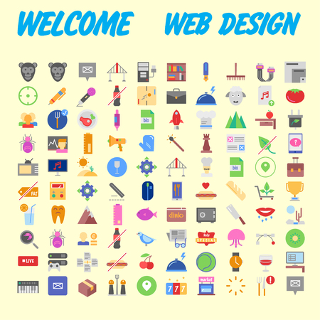 Trendy flat line icon pack for designers and developers. Icons for social media, social network, communication, digital marketing, for websites and mobile websites and apps. Vector illustrationのイラスト素材