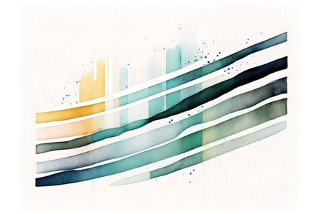 Abstract watercolor background. Grunge brush strokes. Vector illustration. (AI Generated)の素材