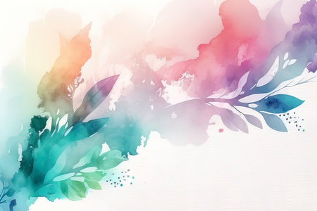 Abstract watercolor background. Background. Illustration. (AI Generated)の素材