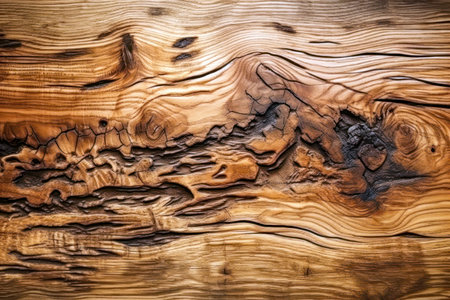Wooden texture with natural patterns. Wood background. Close up. (AI Generated)の素材