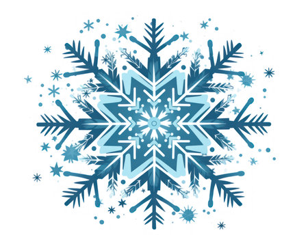 snowflake christmas decoration icon vector illustration graphic.  (AI Generated)の素材