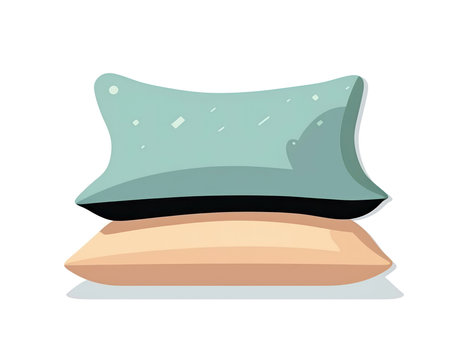Pillow icon. Home decoration interior and house theme. Isolated design. Vector illustration. (AI Generated)の素材