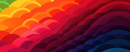 Colorful abstract background with waves. Vector illustration.の素材