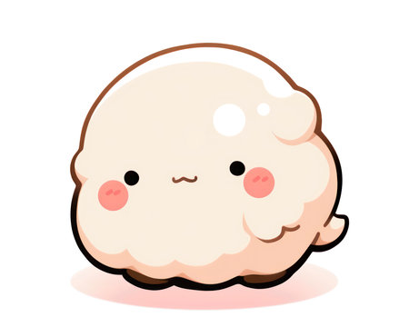 Illustration of a Cute Cartoon Mascot Character. (AI Generated)の素材