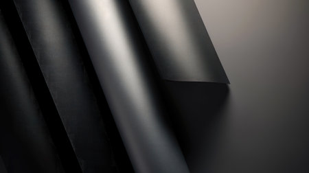 3D render of black metal sheet background with copy space for text (AI Generated)の素材