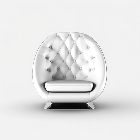 Armchair on a white background. Vector illustration. (ai generated)の素材