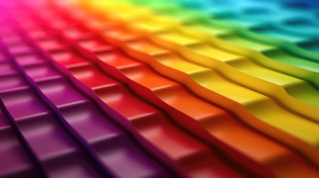 Rainbow colors abstract background. (ai generated)の素材