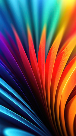abstract rainbow background with some smooth lines in it. (ai generated)の素材