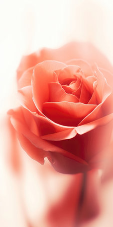 close up of beautiful red rose in soft color and blur style for background. (ai generated)の素材