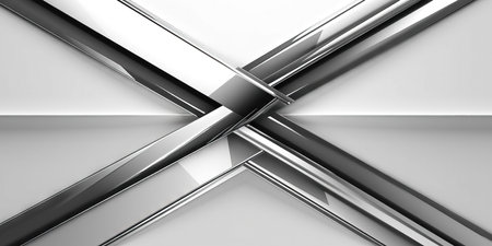 Abstract metal background. 3d rendering, 3d illustration. (ai generated)の素材