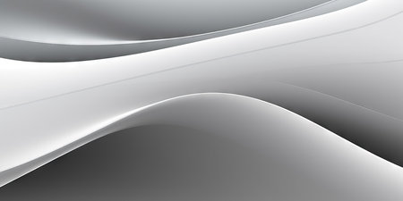 abstract grey background with smooth lines in it. 3d rendering. (ai generated)の素材