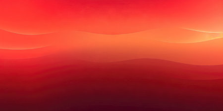 Abstract background with red waves. 3d rendering. Computer digital drawing. (ai generated)の素材