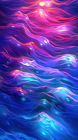 Abstract wavy background. Vector illustration for your design. (ai generated)の素材