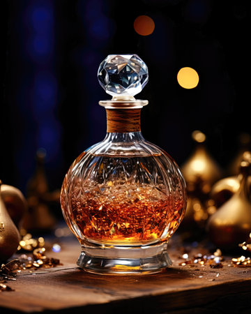 perfume in a beautiful bottle (ai generated)の素材