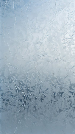 Frosty pattern on the window glass. Abstract winter background. (ai generated)の素材