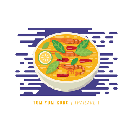 FOODS AROUND IN THE WORLDのイラスト素材