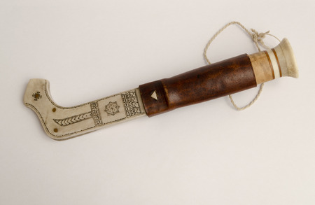Old sami handmade knife の写真素材
