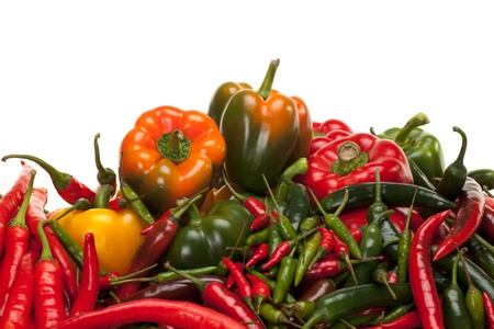 Bell Pepper and Chiliの写真素材