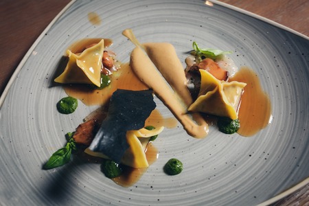 ravioli stuffedの写真素材