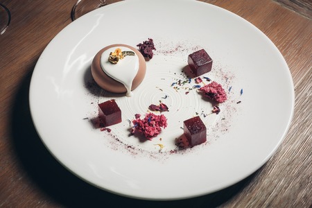 Petit gateau dessertの写真素材