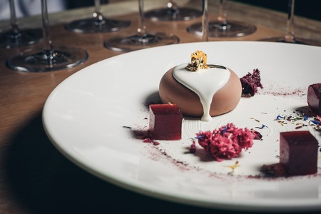 Petit gateau dessertの写真素材