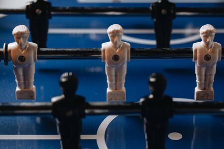 foosball table soccer .sport teame football playersの写真素材