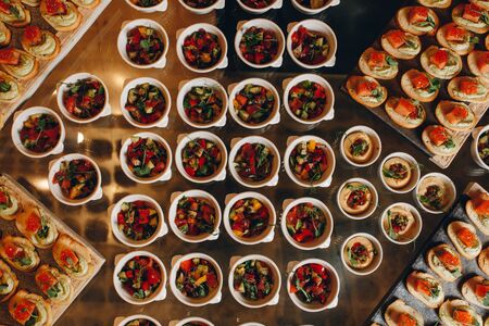 catering food mini canape.の写真素材