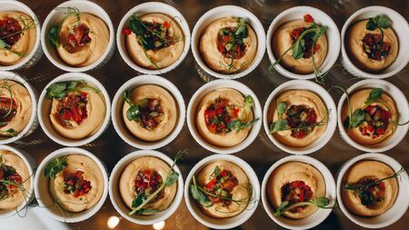 catering food mini canape.の写真素材