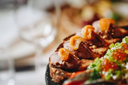 catering food mini canape.の写真素材