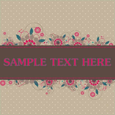 flower cardのイラスト素材