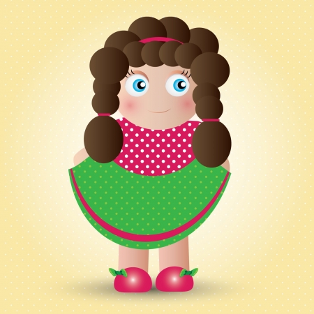 Baby dollのイラスト素材