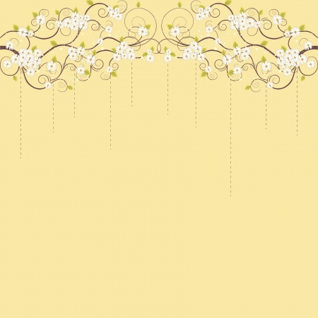 Floral linesのイラスト素材