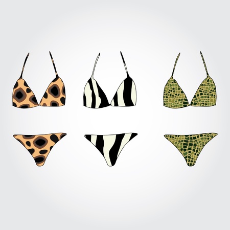 hot swimsuitのイラスト素材