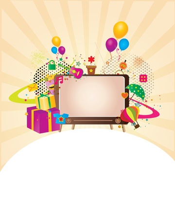 fun illustrationのイラスト素材