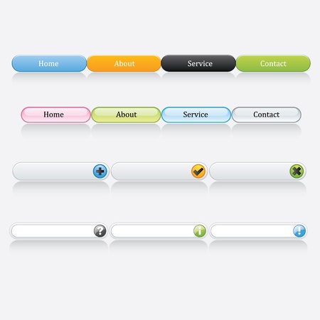 Web UI Elementsのイラスト素材