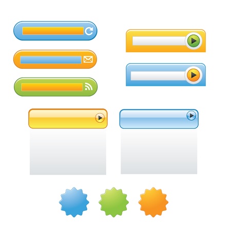 Web UI Elementsのイラスト素材