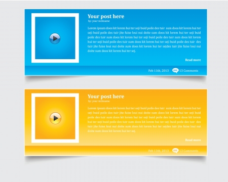 Web UI Elementsのイラスト素材