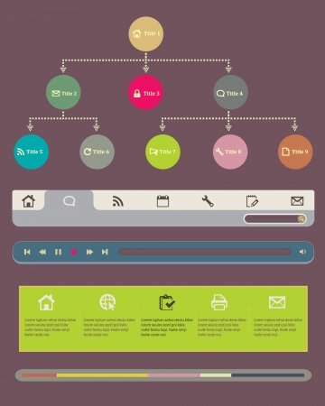 Web UI Elementsのイラスト素材