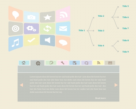 Web UI Elementsのイラスト素材