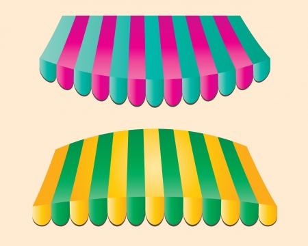 Colorful roofのイラスト素材