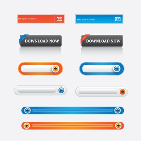 Web UI Elementsのイラスト素材