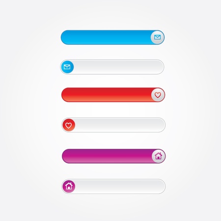 Web UI Elementsのイラスト素材
