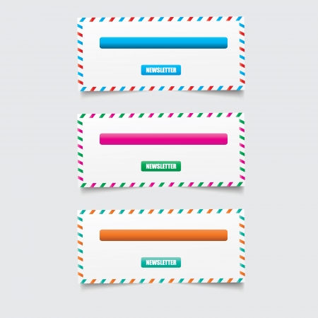 Web UI Elementsのイラスト素材