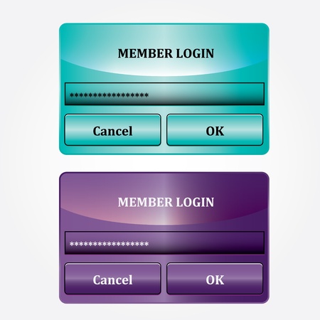 Web UI Elementsのイラスト素材