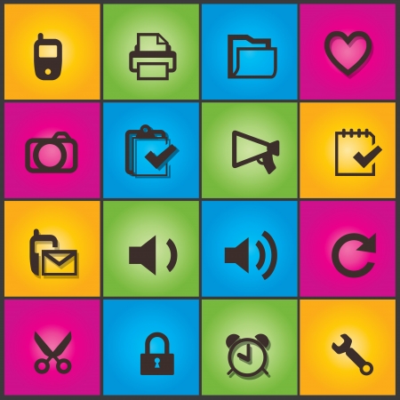 buttonsのイラスト素材