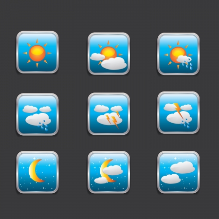 Weather Iconのイラスト素材