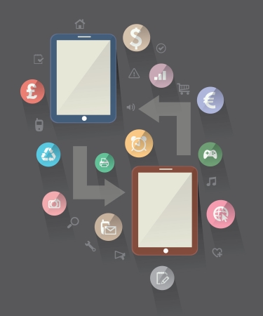 Basic Flat icon のイラスト素材